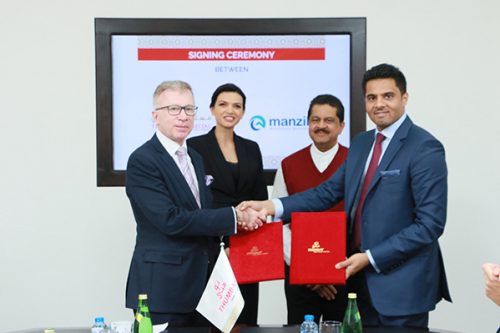 manzil healthcare services signs an agreement with thumbay hospital group for extending home health services to patients in the northern emirates